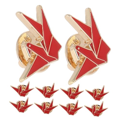 KOMBIUDA 10stücke Origami-vogel-brosche Aus Cartoon-anstecknadeln Für Damen Süße Kleidungszubehör Broschen Dekorative Anstecknadeln Für Taschen Und Schals von KOMBIUDA