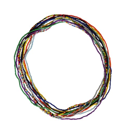 KOMBIUDA 10 Stück Teiliges Elastische Damen Taillenketten mit Bunten Perlen Vielseitiger Körperschmuck als Hüftkette Armband oder Halskette für Partys Club und Strandmode KOMBIUDA 10 Stück Teiliges Elastische Damen Taillenketten mit Bunten Perlen Vielseitiger Körperschmuck als Hüftkette Armband oder Halskette für Partys Club und Strandmode von KOMBIUDA
