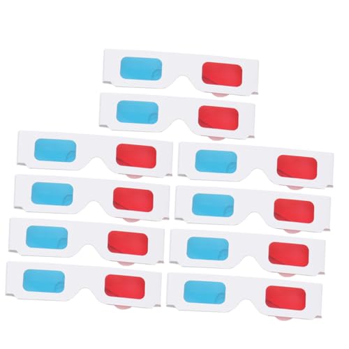 KOMBIUDA 10 Teiliges Papierbrillen Rot Blau für Filme Zuhause Leichte Tragbare Viewing Brillen für Filme Spiele Dvds Kompatibel mit Heimkino und Projektionen KOMBIUDA 10 Teiliges Papierbrillen Rot Blau für Filme Zuhause Leichte Tragbare Viewing Brillen für Filme Spiele Dvds Kompatibel mit Heimkino und Projektionen von KOMBIUDA