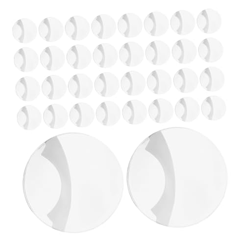 KOMBIUDA 100 Stück Runde Transparente Abzeichenhüllen Kratzfeste Klare Badge Sleeve Vielseitig für Anstecknadeln und Anime Sammlungen von KOMBIUDA