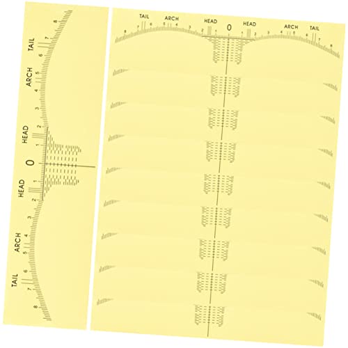 KOMBIUDA 10stücke Teiliges Augenbrauen-ruler Sticker Für Präzises Microblading Wiederverwendbare Makeup-werkzeuge Augenbrauenformung Klare Lineale Perfekten Symmetrie Und Einfachen von KOMBIUDA