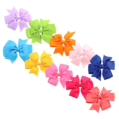 KOMBIUDA 10stücke Haarschmuck Für Mädchen Schleifenclips Kleine Haarschleifen Süße Haar-accessoires Für Partys Und Alltag von KOMBIUDA