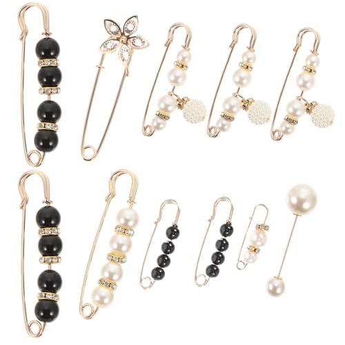 KOMBIUDA 11 Stück Teiliges Pearl Broschen Dekorative Sicherheitsnadeln für Hose und Kleidung Taillenverengende Brosche mit Perlen Vielseitig für Pullover Schal Rock Eleganter Modeschmuck KOMBIUDA 11 Stück Teiliges Pearl Broschen Dekorative Sicherheitsnadeln für Hose und Kleidung Taillenverengende Brosche mit Perlen Vielseitig für Pullover Schal Rock Eleganter Modeschmuck von KOMBIUDA