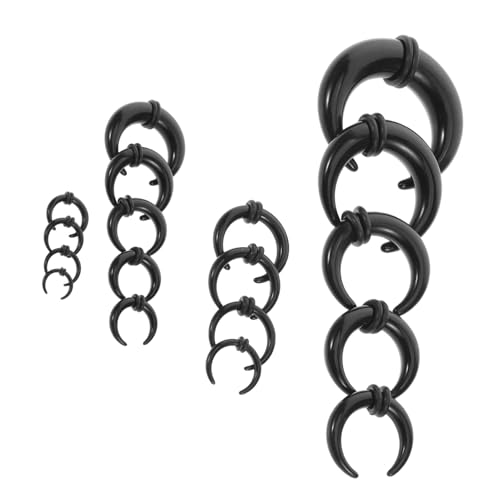 KOMBIUDA 18 Stück Teiliges Septum Piercing Set U Förmige Nasenring Stretching Schmuck Kit für Damen und Herren Verschiedenen von KOMBIUDA