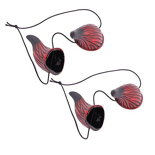 KOMBIUDA 2 Paare Ox Horn Dekoration Teiliges Halloween Cosplay Party Requisite Leicht und Modisch für Mädchen und Frauen von KOMBIUDA