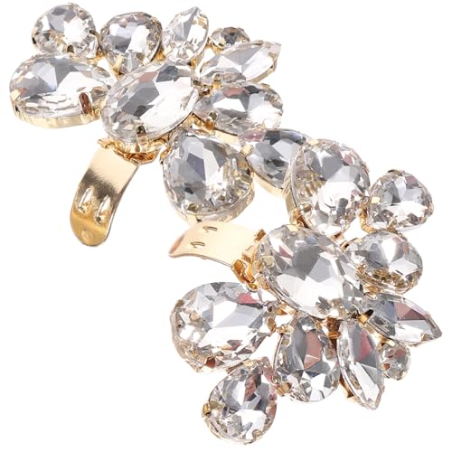 KOMBIUDA 2 Stck Teiliges Abnehmbare Schuhclips mit Funkelnden Kristallblumen Dekorative Schuhschnallen Leichte Schuhanhänger für Hochzeit Party und Alltag Vielseitig Einsetzbar von KOMBIUDA