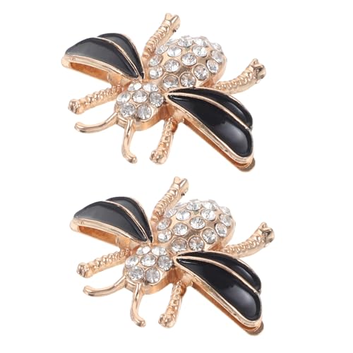 KOMBIUDA 2 Stck Teiliges Damen Schuh clip Bienen motiv Dekorative Metall schuhclips für Lederschuhe und High Heels Einfach zu Befestigen Vielseitiges Zubehör für Party und Alltag von KOMBIUDA
