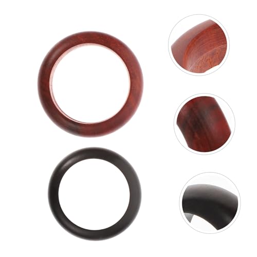 KOMBIUDA 2 Stück 2 teiliges Holzringe Set aus schwarzem und blutigem Holz Leichter dekorativer Fingerschmuck für Damen und Herren Minimalistisches Design für Alltag Party und KOMBIUDA 2 Stück 2 teiliges Holzringe Set aus schwarzem und blutigem Holz Leichter dekorativer Fingerschmuck für Damen und Herren Minimalistisches Design für Alltag Party und von KOMBIUDA