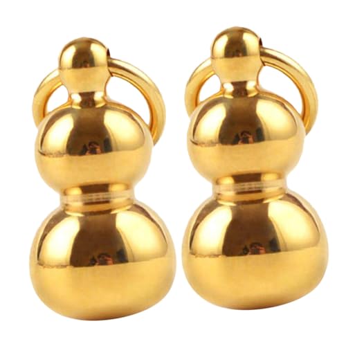 KOMBIUDA 2 Stück Feiner Kupferner Flaschenkürbis Schlüsselanhänger Kreatives DIY Anhänger Dekor Handgefertigt Langlebig Geeignet für Schlüsselringe und Taschen Dekorativ und Praktisch von KOMBIUDA