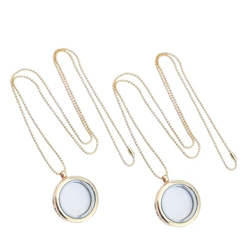 KOMBIUDA 2 Stück Memory Locket Anhänger Rundes Elegantes DIY Foto Schmuck Anhänger für Damen Personalisierte Kette mit Glas Fotorahmen Leichtes und Vielseitiges Design KOMBIUDA 2 Stück Memory Locket Anhänger Rundes Elegantes DIY Foto Schmuck Anhänger für Damen Personalisierte Kette mit Glas Fotorahmen Leichtes und Vielseitiges Design von KOMBIUDA