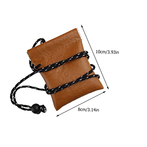 KOMBIUDA 2 Stück Mini Geldbörse Damen aus Strapazierfähigem PU Kleine Umhängetasche mit Schlüssel Kopfhörerfach Praktische Münzgeldbörse für Alltag Büro und Party Gelb mit Genarbter von KOMBIUDA