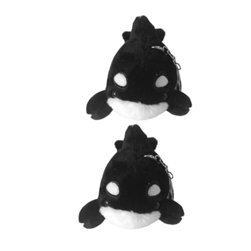 KOMBIUDA 2 Stück Niedliche Meerestier Taschenanhänger für Rucksäcke Handtaschen und Schlüssel Weiches Ocean Life Tierzubehör von KOMBIUDA