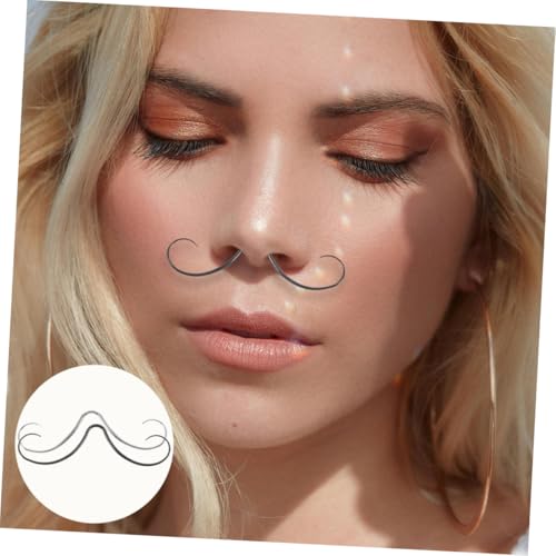 KOMBIUDA 2 Stück Schnurrbart Septum Nasenring Metall Piercing Schmuck Edelstahl Langlebig Komfortabel für Damen und Herren Modisches Design Sicherer Sitz KOMBIUDA 2 Stück Schnurrbart Septum Nasenring Metall Piercing Schmuck Edelstahl Langlebig Komfortabel für Damen und Herren Modisches Design Sicherer Sitz von KOMBIUDA