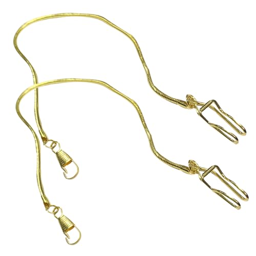 KOMBIUDA 2 Stück Taschenuhrenkette Teiliges aus Metall Polierte Glatte Oberfläche Einfach zu Befestigen und Abnehmbar Klassische Weste Uhr Kette Elegantes Design für Herren und Damen KOMBIUDA 2 Stück Taschenuhrenkette Teiliges aus Metall Polierte Glatte Oberfläche Einfach zu Befestigen und Abnehmbar Klassische Weste Uhr Kette Elegantes Design für Herren und Damen von KOMBIUDA