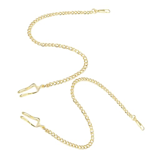 KOMBIUDA 2 Stück Taschenuhrketten aus Verstellbare Uhrenkette für Herren und Damen Elegante Ketten für Weste und Anzug Langlebige Taschenuhr Accessoires in Gold KOMBIUDA 2 Stück Taschenuhrketten aus Verstellbare Uhrenkette für Herren und Damen Elegante Ketten für Weste und Anzug Langlebige Taschenuhr Accessoires in Gold von KOMBIUDA