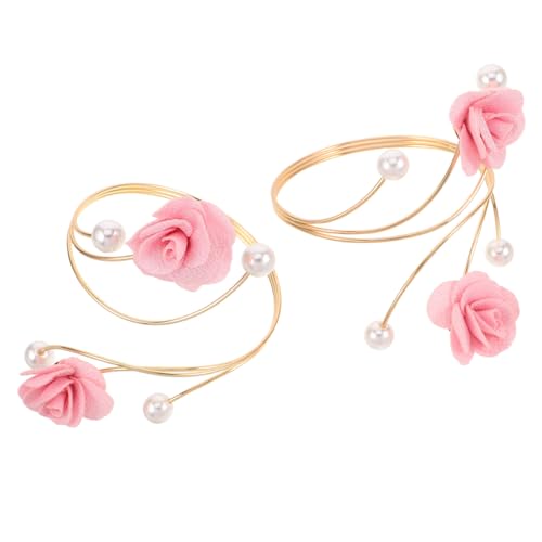KOMBIUDA 2 Stück Teiliges Verstellbares Metall Armreif mit Blumenmotiv und Perlenakzent Offene Armspange aus Robustem Material Feminines Boho Schmuckstück für Damen Modisches Accessoire für KOMBIUDA 2 Stück Teiliges Verstellbares Metall Armreif mit Blumenmotiv und Perlenakzent Offene Armspange aus Robustem Material Feminines Boho Schmuckstück für Damen Modisches Accessoire für von KOMBIUDA