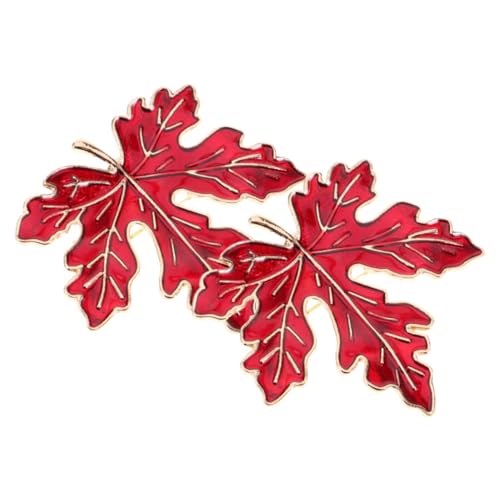 KOMBIUDA 2 Stück Vintage Brosche Maple Leaf Anstecknadel im Herbststil Kreative Metallbroschen für Damen Vielseitiger Modeschmuck für Kleidung Taschen Schals für Freundinnen von KOMBIUDA