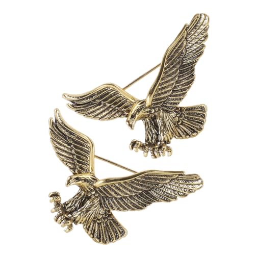KOMBIUDA 2 Stück Vintage Eagle Lapel Pin Teiliges Retro Anstecknadel Modischer Broschen Clip für Kleidung Leichter und Langlebiger Schmuck für Damen und Herren KOMBIUDA 2 Stück Vintage Eagle Lapel Pin Teiliges Retro Anstecknadel Modischer Broschen Clip für Kleidung Leichter und Langlebiger Schmuck für Damen und Herren von KOMBIUDA