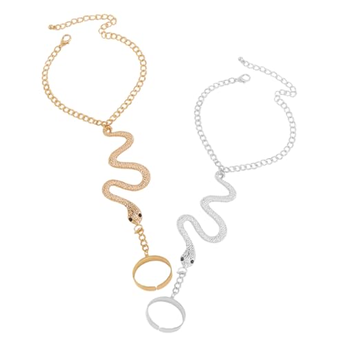 KOMBIUDA 2 Stück Vintage Schlangen Ring und Armband Filigrane Legierung Leichtes Elegantes Schmuck accessoire für Damen in Gold und Silber Vielseitig Kombinierbar für Alltag und Besondere KOMBIUDA 2 Stück Vintage Schlangen Ring und Armband Filigrane Legierung Leichtes Elegantes Schmuck accessoire für Damen in Gold und Silber Vielseitig Kombinierbar für Alltag und Besondere von KOMBIUDA