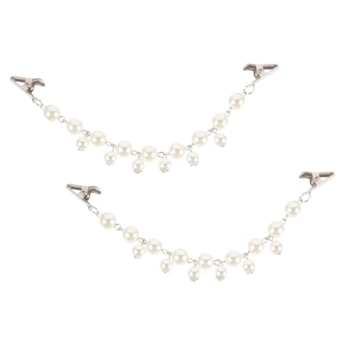 KOMBIUDA 2stücke Vintage Pullover Clips Retro Kunstperlen Schulterjacken Halter Für Cardigans Blusen Und Kleider Brooch Clips Für Damen Und Mädchen von KOMBIUDA