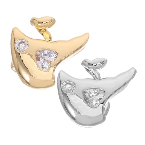 KOMBIUDA 2 Stück Zahngrills Hip Hop Zahnjuwel Mundgrills Für Frauen Cosplay Grill Zirkon Metall Zahngrill Flache Zubehör Zähne Mundgrills Für Männer Caps Top Party von KOMBIUDA