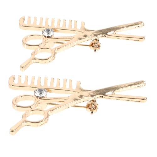 KOMBIUDA 2 Stück Zinklegierung Brosche Barber Kamm Schere Anstecknadel Modisches Accessoire für Damen Herren Vielseitig Tragbar Funktional und Langlebig Stilvoller Kleidungsschmuck KOMBIUDA 2 Stück Zinklegierung Brosche Barber Kamm Schere Anstecknadel Modisches Accessoire für Damen Herren Vielseitig Tragbar Funktional und Langlebig Stilvoller Kleidungsschmuck von KOMBIUDA