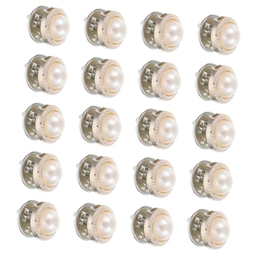 KOMBIUDA 20 Stück Sicherheitsbroschen mit Perlenbesatz Dekorative Anstecknadeln zum Aufstecken Langlebige Broschen für Damenkleidung Schals und Taschen Modische Langlebige von KOMBIUDA