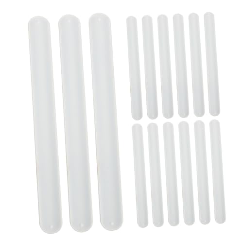 KOMBIUDA 20 Stück Teiliges Weißes DIY Slap Armband aus Weichem Silikon Blanko zum Bemalen und Gestalten Sichere Bastelarmbänder für Geburtstagsfeiern Halloween Schule und von KOMBIUDA