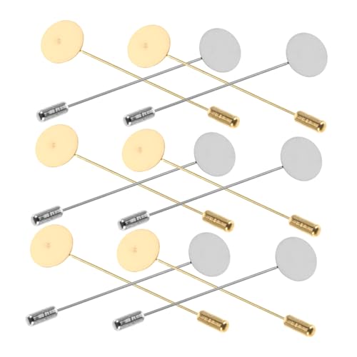 KOMBIUDA 20sätze Anstecknadeln Aus Kupfer Flaches Rundes Tablett-design Diy Schmuckherstellungsnadeln Schmuckzubehör Für Bastelprojekte KOMBIUDA 20sätze Anstecknadeln Aus Kupfer Flaches Rundes Tablett-design Diy Schmuckherstellungsnadeln Schmuckzubehör Für Bastelprojekte von KOMBIUDA