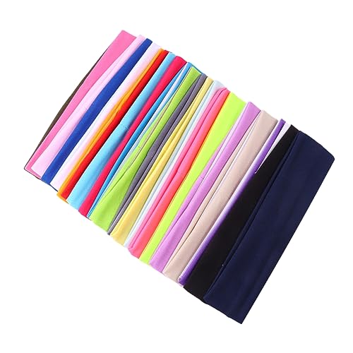 KOMBIUDA 22stücke Sport Stirnbänder Für Frauen Schweißabsorbierende Atmungsaktive Und Elastische Haaraccessoires Für Yoga Laufen Und Alltag Gemischte Farben Für Fitness Und Partys von KOMBIUDA