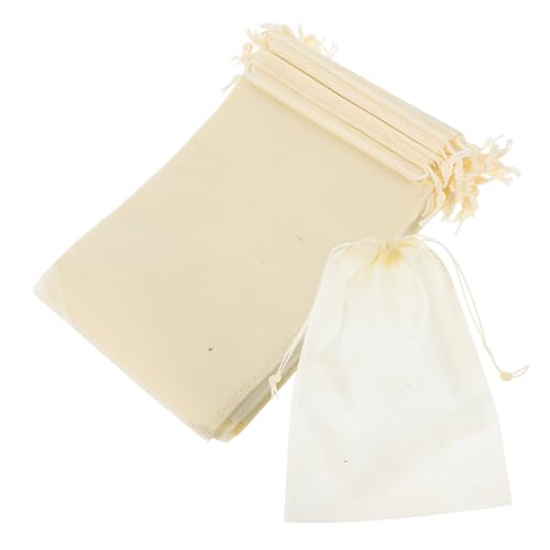 KOMBIUDA 25 Stück Beige Schuhbeutel Kordelzug Staubdicht Atmungsaktiv Nicht Gewebt Schuh Aufbewahrungstasche Reise Organizer Für High Heels Handtaschen Zuhause von KOMBIUDA