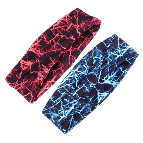 KOMBIUDA 2er Satz Atmungsaktive Sport Stirnbänder Elastische Haarbands Schweißbänder Für Training Und Fitness Universell Für Damen Und Herren von KOMBIUDA