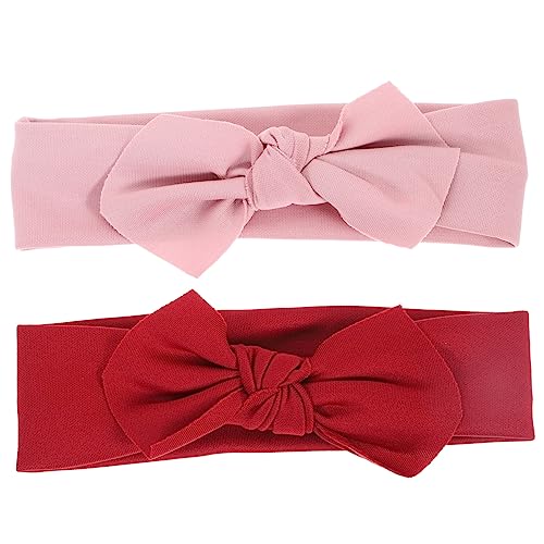 KOMBIUDA 2stücke Haarbänder Mit Großen Schleifen Elastische Kopfbedeckung Für Kleinkinder Haaraccessoires Für Mädchen Für Festivals Und Besondere Anlässe von KOMBIUDA