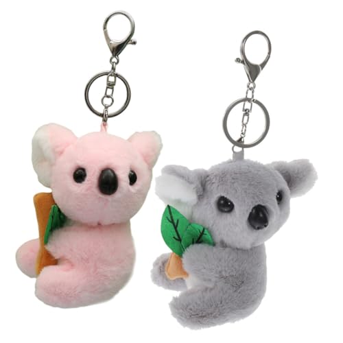 KOMBIUDA 2st Koalabär Schlüsselanhänger Einzigartige Schlüsselanhänger Cartoon-koala-schlüsselanhänger Plüsch-koala-schlüsselanhänger Kreativer Kind Zink Legierung Tier Maschinenpuppe von KOMBIUDA