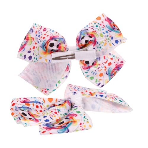 KOMBIUDA 2stücke Fußball Haarschleifen Für Mädchen Sportliche Haarclips Mit Niedlichem Design Haaraccessoires Für Sportveranstaltungen Und Feierliche Anlässe von KOMBIUDA