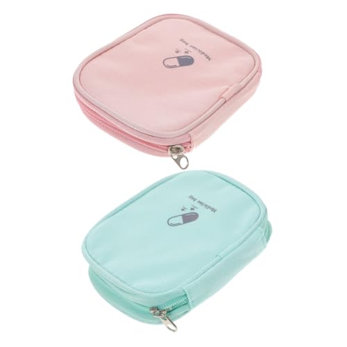 KOMBIUDA 2stücke Tasche Tragbar Medikamenten-Aufbewahrungstasche Organizer Für Reisen Camping Schule Robust Großer Stauraum Notfalltasche Für Familie von KOMBIUDA