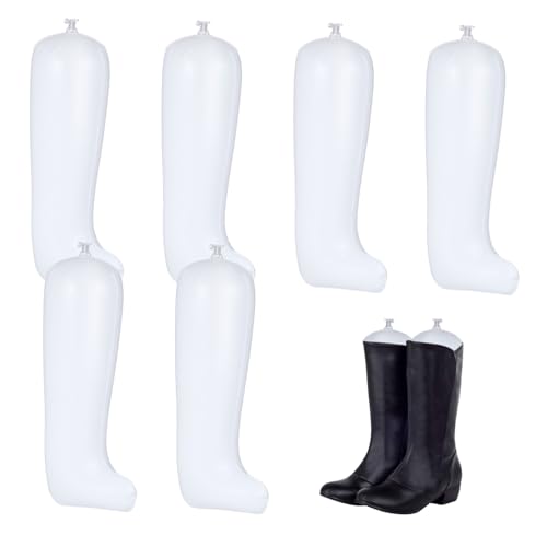 KOMBIUDA 3 Paare Stiefelspanner aus Dickem PVC Aufblasbar mit Rückschlagventil Lange Stiefelformer für Damen Praktischer Schuhhalter für Zuhause Langlebig und Leicht Tragbar von KOMBIUDA