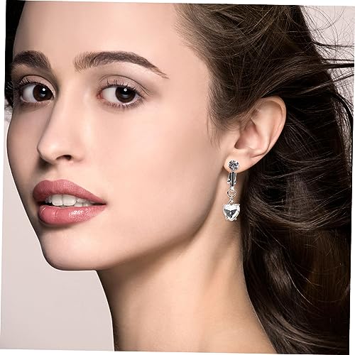 KOMBIUDA 3 Stück Falsche Bauchnabelringe aus mit Zirkonia Leichte Bequeme Bauchpiercing Attrappen Stechen Modischer Körperschmuck für Damen und Geschenkidee von KOMBIUDA