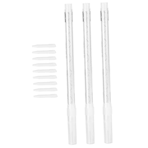 KOMBIUDA 3stücke Tragbare Marker-eraser Für Augenbrauen Professionelle Korrektur Und Kosmetikstifte Weißer Marker-entferner Für Präzise Anwendung von KOMBIUDA