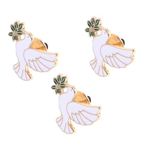 KOMBIUDA 3 Stück Teiliges Friedens Tauben Broschen Legierung Elegantes Abzeichen für Jacken Taschen Hüte für Symbolisiert Harmonie KOMBIUDA 3 Stück Teiliges Friedens Tauben Broschen Legierung Elegantes Abzeichen für Jacken Taschen Hüte für Symbolisiert Harmonie von KOMBIUDA