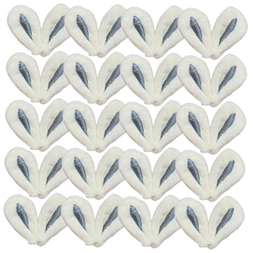 KOMBIUDA 30 Stück Stoff-hasenohren Haarnadel-bastelmaterialien Hasenohren-accessoires Für Haarspangen Und Haar-accessoires von KOMBIUDA