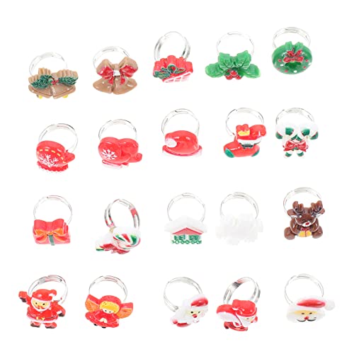 KOMBIUDA 36-teiliges Weihnachts-ringspielzeug Für Kinder Cartoon-ringspielzeug Fingerringspielzeug von KOMBIUDA