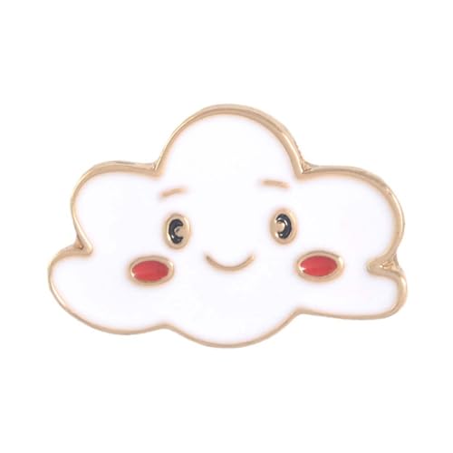 KOMBIUDA 4 STÜCKE Broschen mit Regenbogen und Wolke Kreative Cartoon Breastpins aus Hochwertiger Legierung Langlebiger Modeschmuck für Mädchen Frauen Passend zu Kleidung und Accessoires von KOMBIUDA