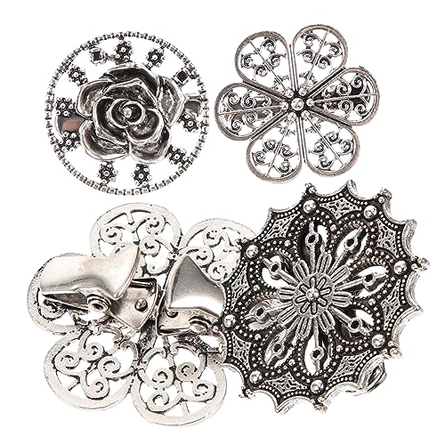 KOMBIUDA 4 Stck. Vintage Blumenbrosche Dekorative Anstecknadeln für Damen Zierliche Lapel Pins mit Floralem Design Vielseitig Tragbar an Kleidung Pullover Schals und Taschen Geschenkidee von KOMBIUDA