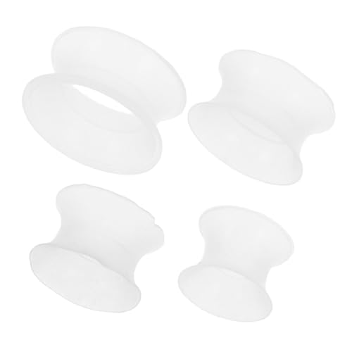 KOMBIUDA 4 Stück Glow in The Dark Silikon Ohr Tunnel Dehnstäbe Flexible Ohrdehner Körperpiercing Schmuck für Damen und Herren Komfortabler Sitz Trendiges Design von KOMBIUDA