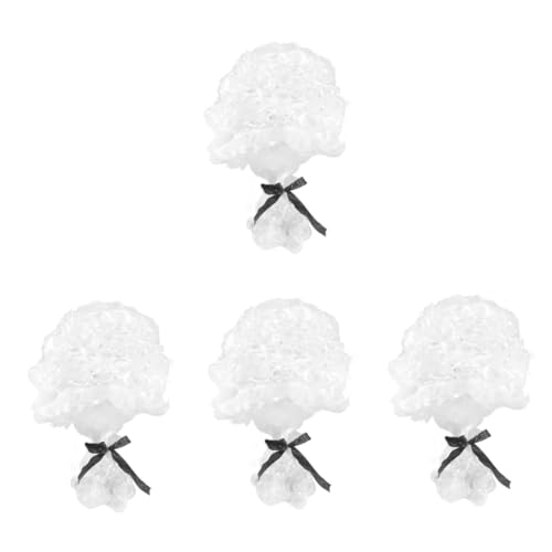 KOMBIUDA 4stücke Cosplay Anwalt Perücke Mit Pferdeschwanz Leichte Kostümzubehör Für Halloween Und Karneval Für Erwachsene Und Eleganter Richter-look von KOMBIUDA