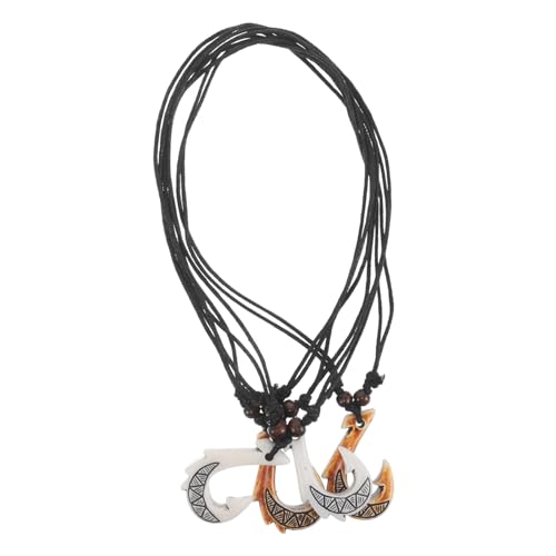 KOMBIUDA 4stücke Teilige Halskette Aus Kunstharz Mit Fischhaken-anhänger Boho-tribal-halsschmuck Für Alltag Und Reisen Ethnische Modeschmuck Für Frauen KOMBIUDA 4stücke Teilige Halskette Aus Kunstharz Mit Fischhaken-anhänger Boho-tribal-halsschmuck Für Alltag Und Reisen Ethnische Modeschmuck Für Frauen von KOMBIUDA