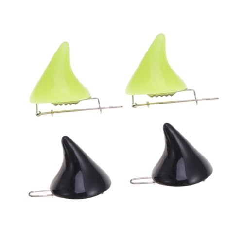 KOMBIUDA 4 Stück Teiliges Haarspangen Teufelshorn Haarclips Halloween Party Haaraccessoires Leichtes Stoff Metall Design Für Mädchen Zufällige Farbe von KOMBIUDA