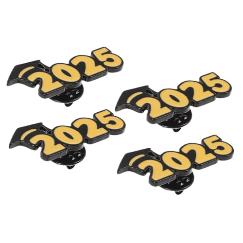 KOMBIUDA 4 Stück Teiliges Metallbroschen mit Dekorativem Doktorhut design Stilvolle Abschlussfeier anstecknadeln für Kleidung Rucksäcke und Schals Langlebige Erinnerungs pins für von KOMBIUDA