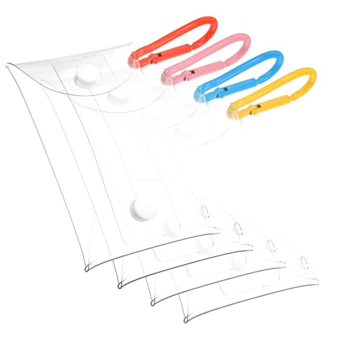 KOMBIUDA 4 Stück Teiliges PVC Münzgeldbörsen Damen Schlüssel und Lippenstifttasche Transparent Klein Reise Geldbörse mit Druckknopfverschluss in Orange Gelb Blau für Alltag und Outdoor KOMBIUDA 4 Stück Teiliges PVC Münzgeldbörsen Damen Schlüssel und Lippenstifttasche Transparent Klein Reise Geldbörse mit Druckknopfverschluss in Orange Gelb Blau für Alltag und Outdoor von KOMBIUDA